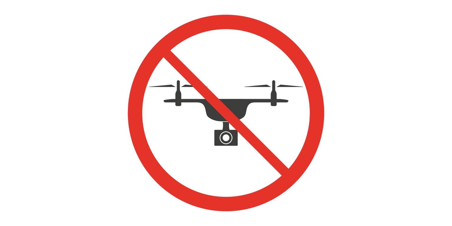 Flyforbud for drone