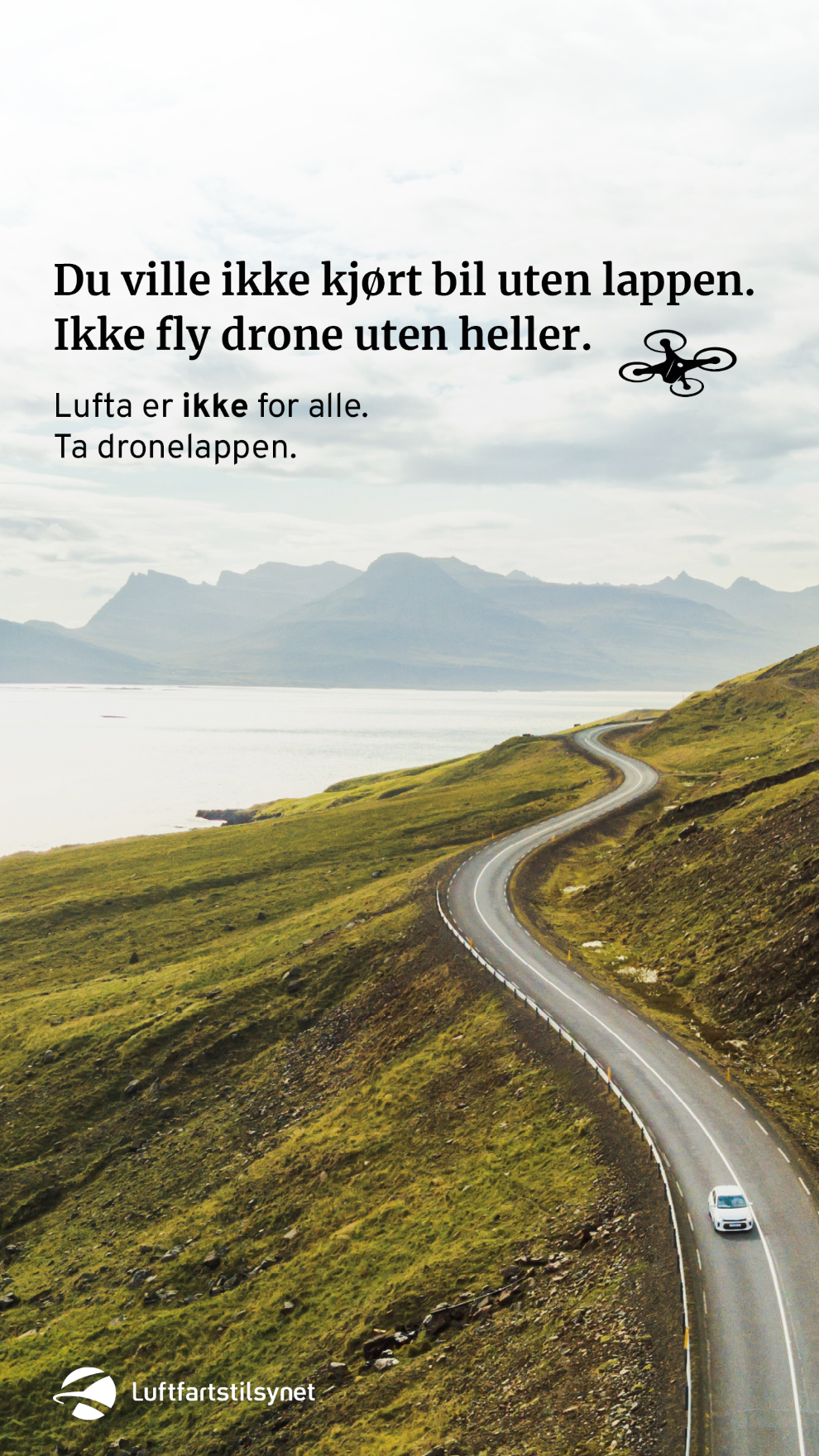 Du ville ikke kjørt bil uten lappen. Ikke fly drone uten heller. Ta dronelappen.