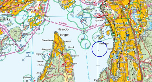 kartutsnitt restriksjonsområde